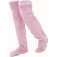 thumbnail image 1 of Goose Down Christmas Knee Socks, Plush Stockings with Soft Cozy Over-The-Knee Long Tube Design for Cold Weather, Holiday Gift Socks for Women Men, 1 of 8