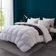thumbnail image 1 of Goose Down Feather Comforter Set King/Queen Size 100%Cotton Ultra Soft, 1 of 9