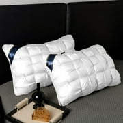 LKJJLIQ Luxury Hotel Collection Goose Down Bed Pillow-Soft and Supportive
