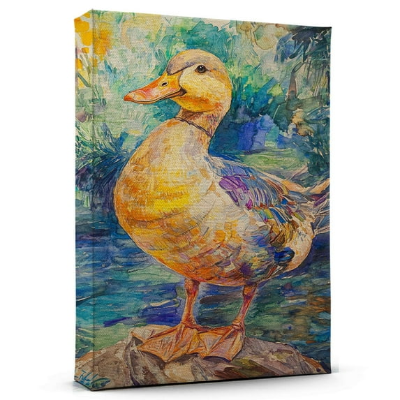 Goose Emperor Canvas Wall Art Animal Decor, Goose Emperor Canvas Prints Wild Animal Artwork for Living Room Bedroom Office 190HD445