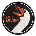 thumbnail image 1 of Goose Evil Laugh Applique Multi-Color Embroidered Iron-On Patch - 2.5 Inch Small, 1 of 5