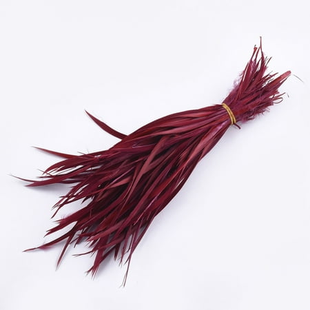 Goose Feather Costume Accessories Dyed FireBrick 150~265x3~4mm about 100pcs/bundle Feather