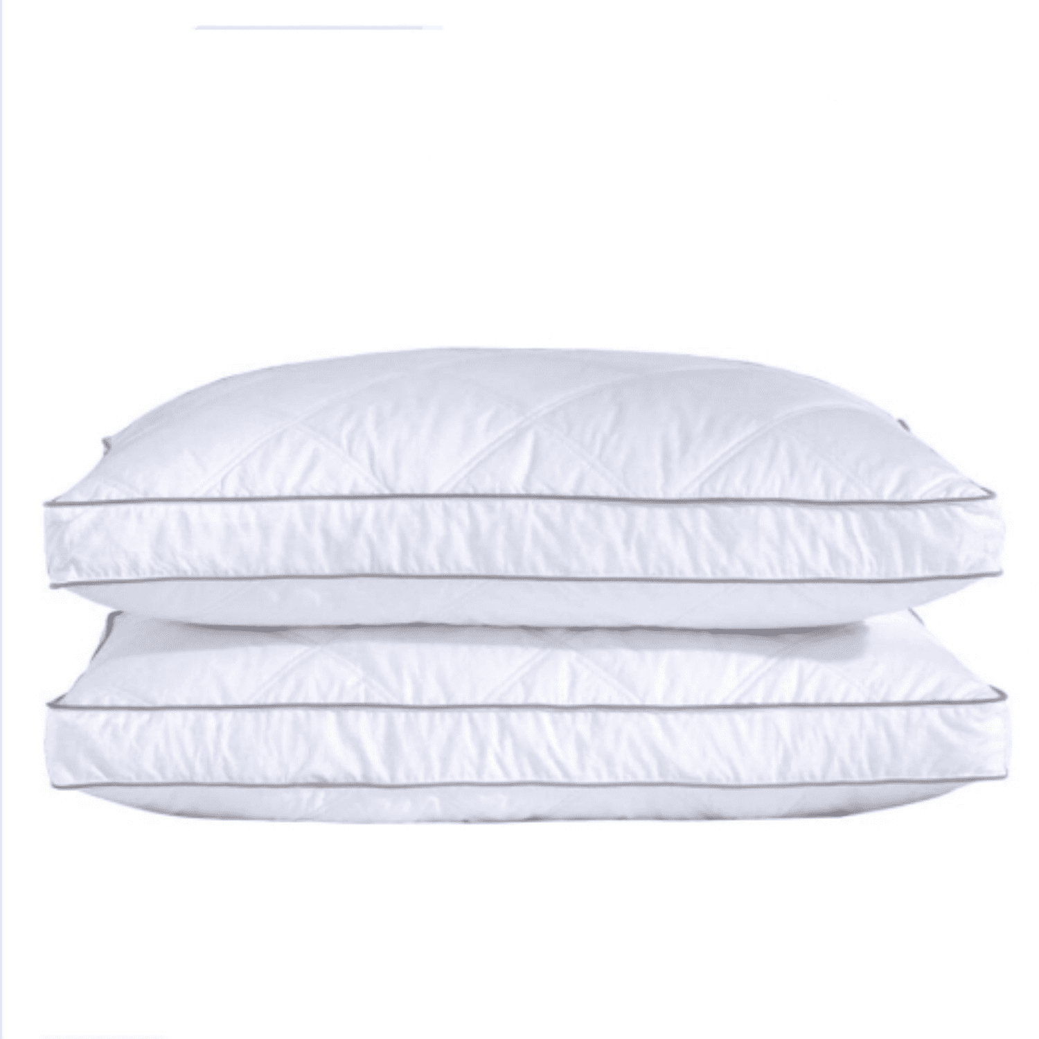 Goose Feathers and Down Pillow for Sleeping Gusseted Bed Hotel Collection Pillows, King, Set of 2