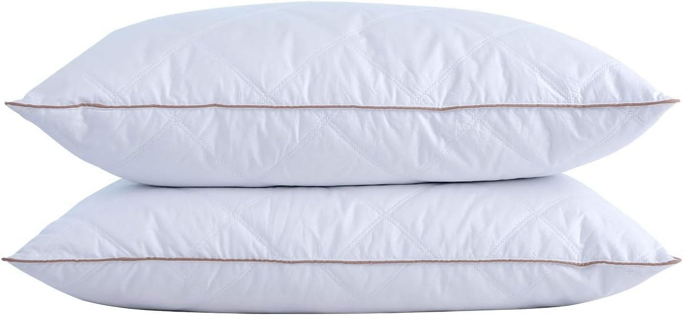 White Goose Feather and Down King Size Pillows Set of 2