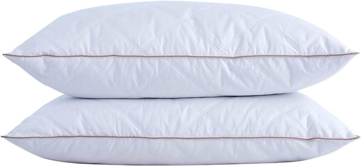White Goose Feather and Down King Size Pillows Set of 2
