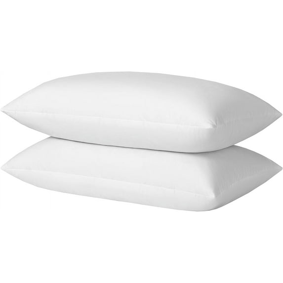 Goose Feathers and Down Pillows, Cotton Cover, Bed Sleeping Hotel Collection Pillows,Set of 2, King Size 20x36