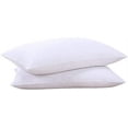thumbnail image 1 of Goose Feathers and Down White Pillows with 100% Cotton Cover, Bed Sleeping Hotel Collection Pillows Set of 2, Standard Size, 1 of 2