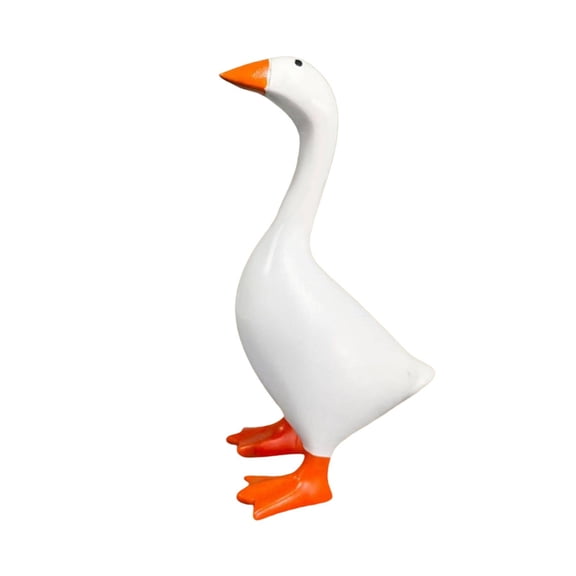 Goose Figurine Desktop Ornament Key Holder Made of Durable Resin Material for Countertop Entryway Decor