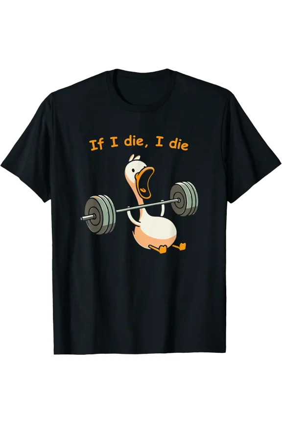 Goose Gym T-Shirt, Sarcastic Workout Meme Graphic Tee Size S-5XL