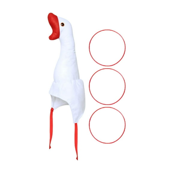 Goose Headwear Stuffed Goose Cap Dress Up Hat Hilarious Cartoon Design for Easter Celebrations Carnival Fun