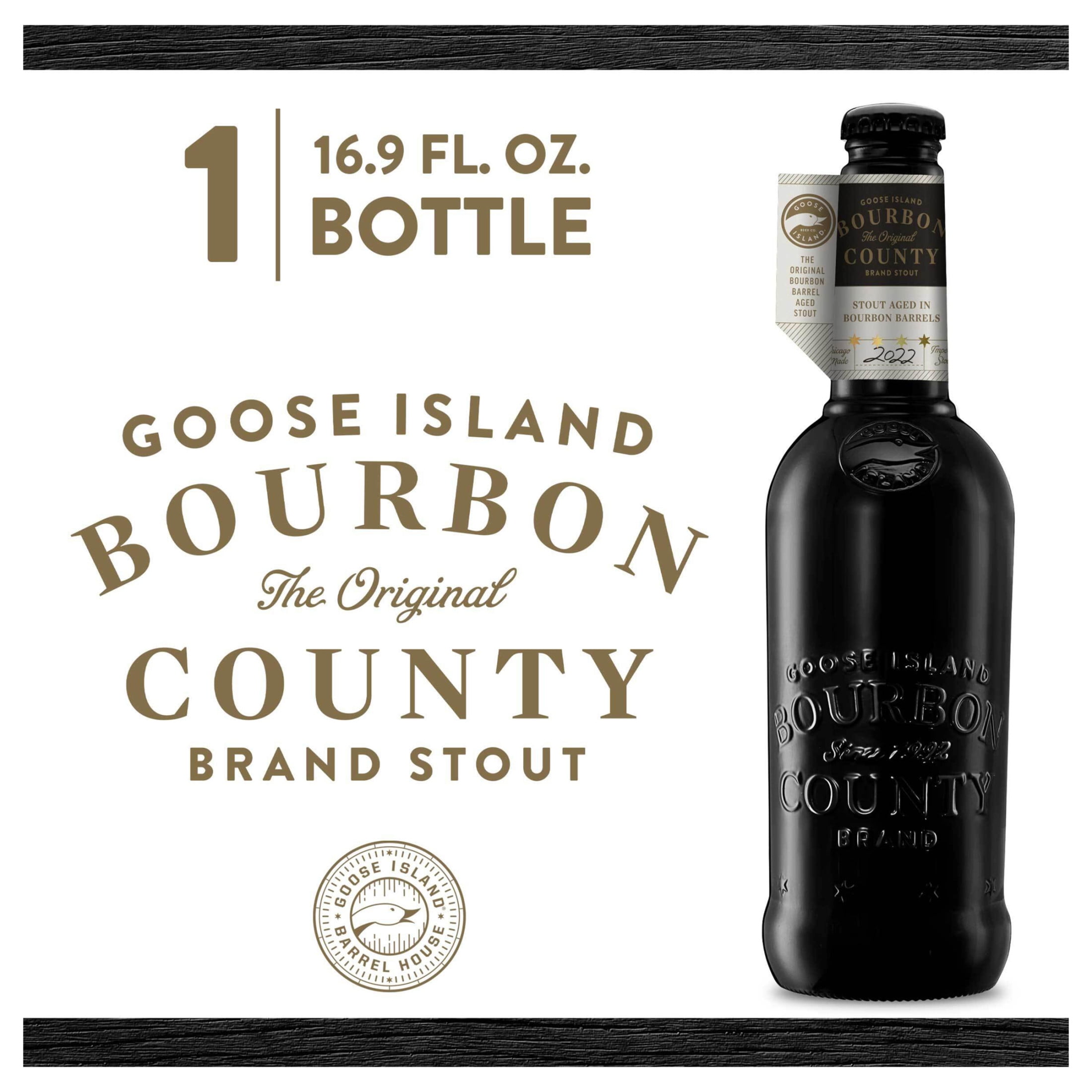 Goose Island Bourbon County Original Stout, 16.9 fl.oz. Bottle, 13.8