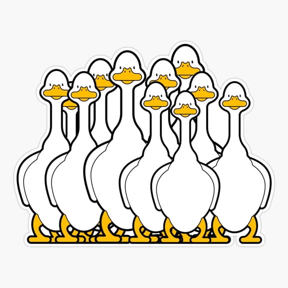 Goose Joke Duck Mischief Bird Sticker