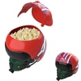 thumbnail image 1 of Goose and Maverick Pilot Helmet Popcorn Bucket, Large Reusable Plastic Popcorn Holder, Helmet Shaped Snack Container for Movie Night, Home Theater & Party Supplies, 1 of 16