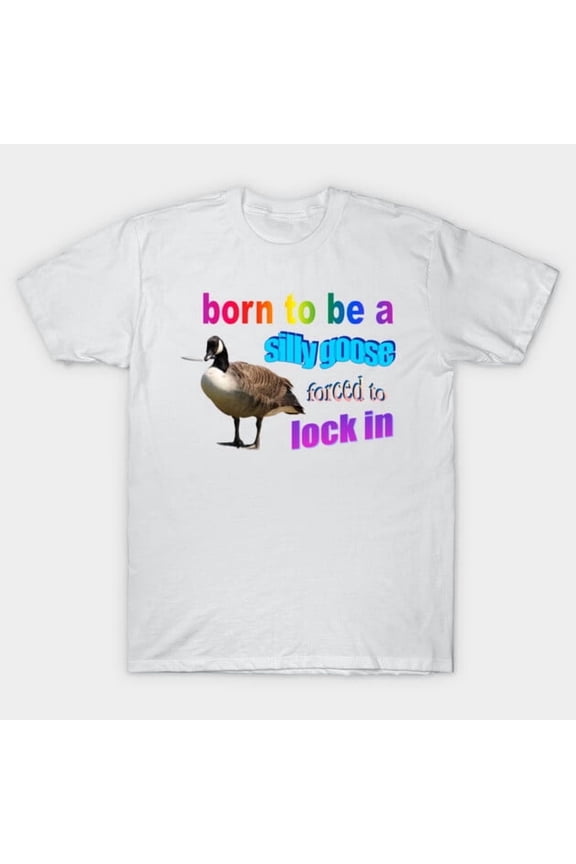 Goose Meme Funny Silly Goose Retro Animal Humor Honk Untitled Game Graphic H508 Unisex T-Shirt, Up to 5XL