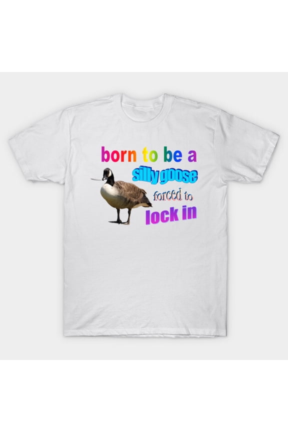 Goose Meme Funny Silly Goose Retro Animal Humor Honk Untitled Game Graphic H508 Unisex T-Shirt, Up to 5XL