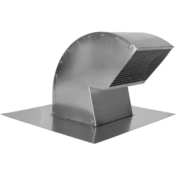 Goose Neck Exhaust Roof Vent (Without Extension, 10 Inch)