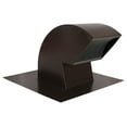 Goose Neck Painted Exhaust Roof Vent (8 Inch, Brown)