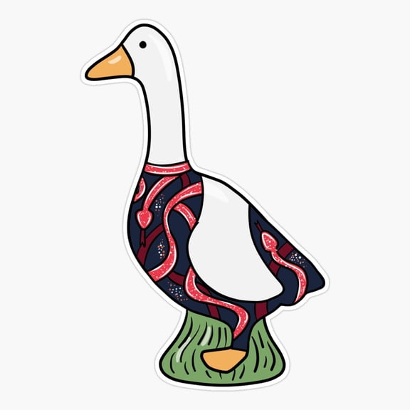 Goose Number Six Design Sticker