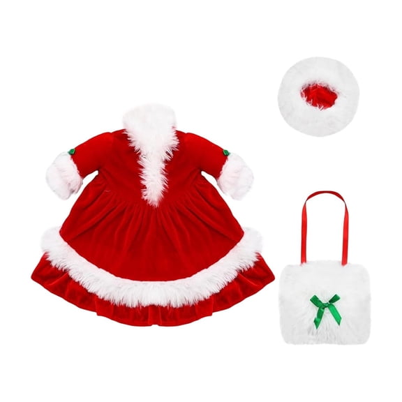 Goose Outfit Dresses Clothes for 17" High Cement or Plastic Goose Porch Yard Duck Costume for Lawn Outdoor Garden Patio Holiday Decor Red
