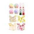 thumbnail image 1 of Goose Outfits, Cute Patterned 12 Pcs Set, 4 Pieces of Clothing 4 Hats 4 Handbags for Porch Garden Lawn Duck Goose Doll Dress Up Halloween Party Holiday Decor Display, 1 of 3