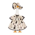 thumbnail image 1 of Goose Outfits for Porch,23 Inch Cats Pattern Lawn Goose Statue Clothes for Front Yard Display,Thanksgiving Garden Decor,Cute Goose Dress with Hat for Backyard and Porch Decor, 1 of 8