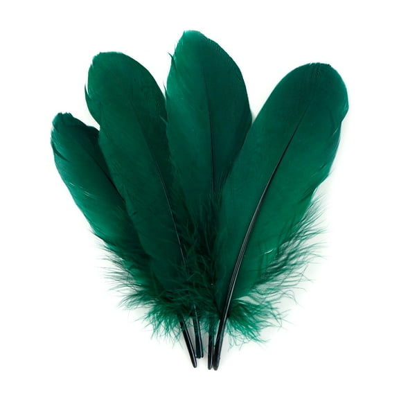Goose Pallet Feathers 6-8" - 12 pc - Hunter Green