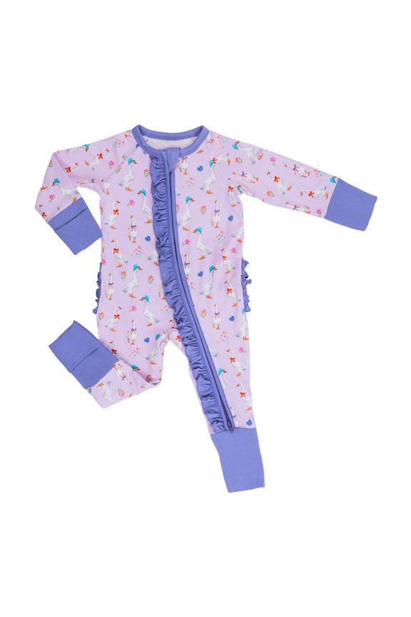 Goose Parade Zipper One Piece Pajama