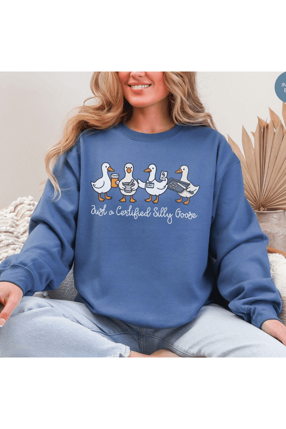 Goose Pharmacy Technician Sweatshirt Pharmacist Crewneck Sweater Work Apparel