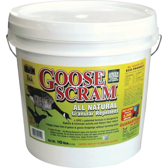 Goose Scram Goose Repellent Granule - Outdoor Bird Repellent - 10 Lb