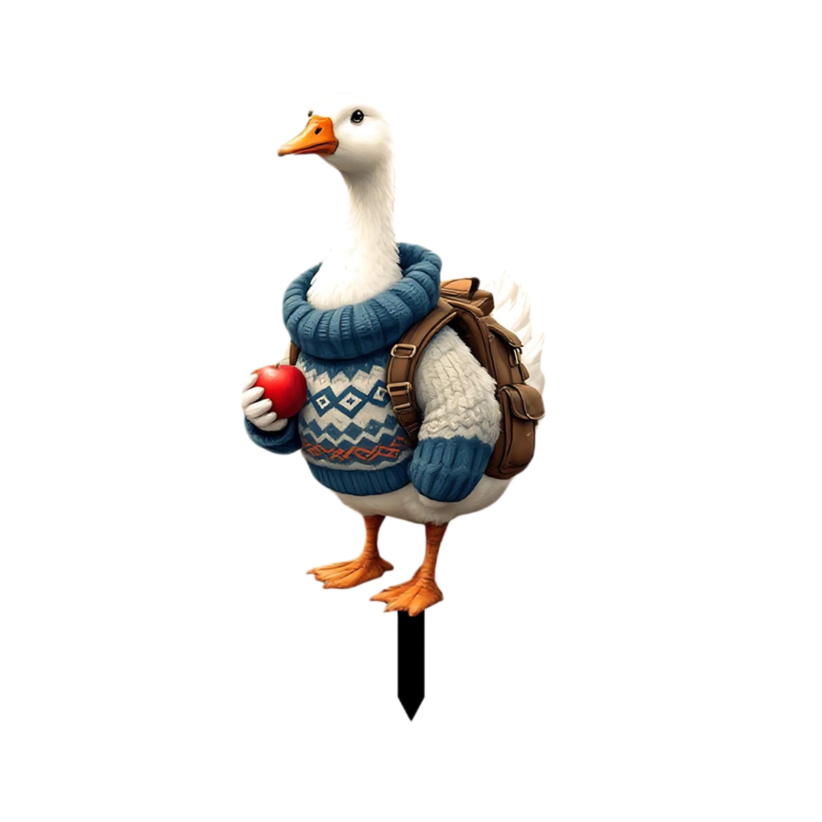 Goose Tree Goose Shaped Holiday Decor With Pumpkin Accessory For Garden Outdoor ...