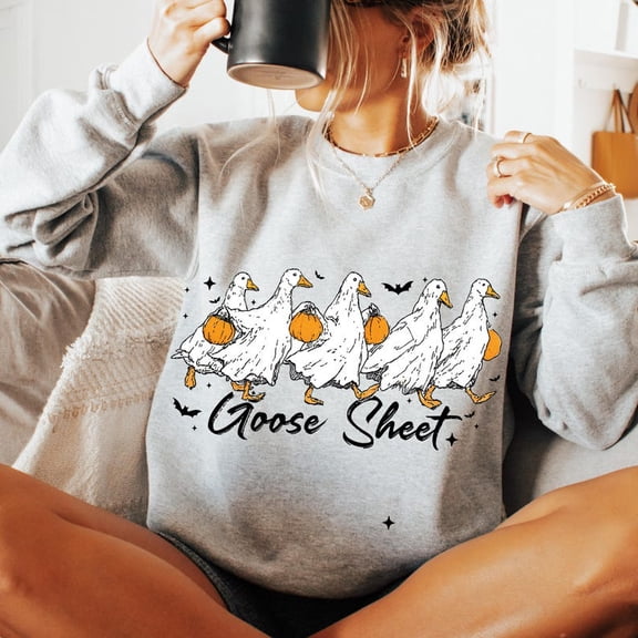 Goose Sheet Sweatshirt, Halloween Silly Goose Clipart, Halloween Goose Shirt, Funny Goose Halloween Sweatshirt, Horror Sweatshirt, Boo Sheet Sweatshirt