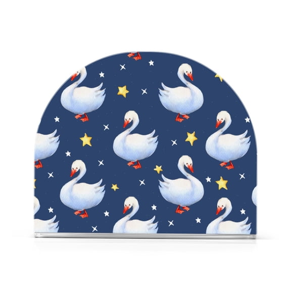 Goose Star Pattern Napkin Holder Acrylic Napkin Dispenser Clear Modern Tabletop for Kitchen Counter