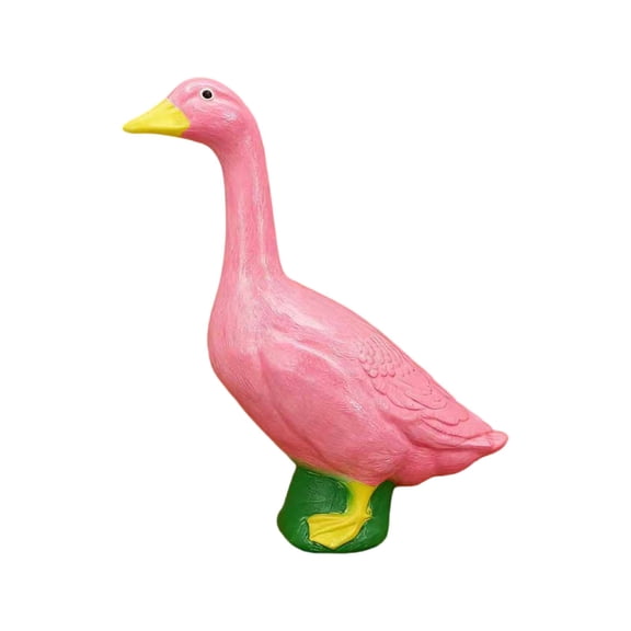 Goose Statue, Large White Geese Garden Statues, Resin Porch Goose Wild Goose Outdoor Lawn Statue Art Decor Ornament for Home Decor Housewarming Gifts, 7.09in