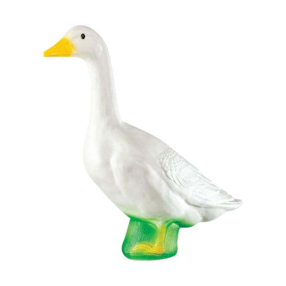 Goose Statue, Large White Geese Garden Statues, Resin Porch Goose Wild Goose Outdoor Lawn Statue Art Decor Ornament for Home Decor Housewarming Gifts,7"