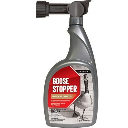 Goose Stopper 32oz Concentrate Hose End Sprayer, Repels Geese and Ducks