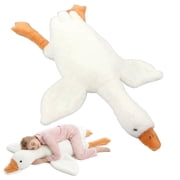 Giant Goose Stuffed Animal, 6 Foot Goose Plush Toy, Soft Goose Stuffed, Cute White Duck Plush Gift Gift for Girlfriend, Kids or Friend 75inch, 190cm