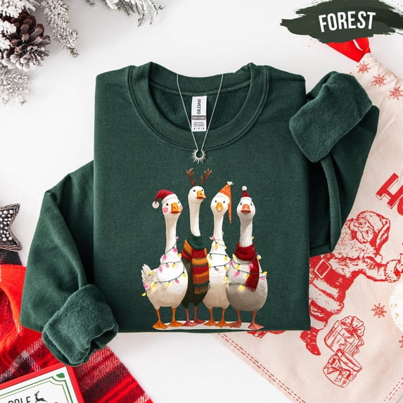 Goose Sweatshirt – Festive Graphic Pullover Tshirt All Size S-5XL
