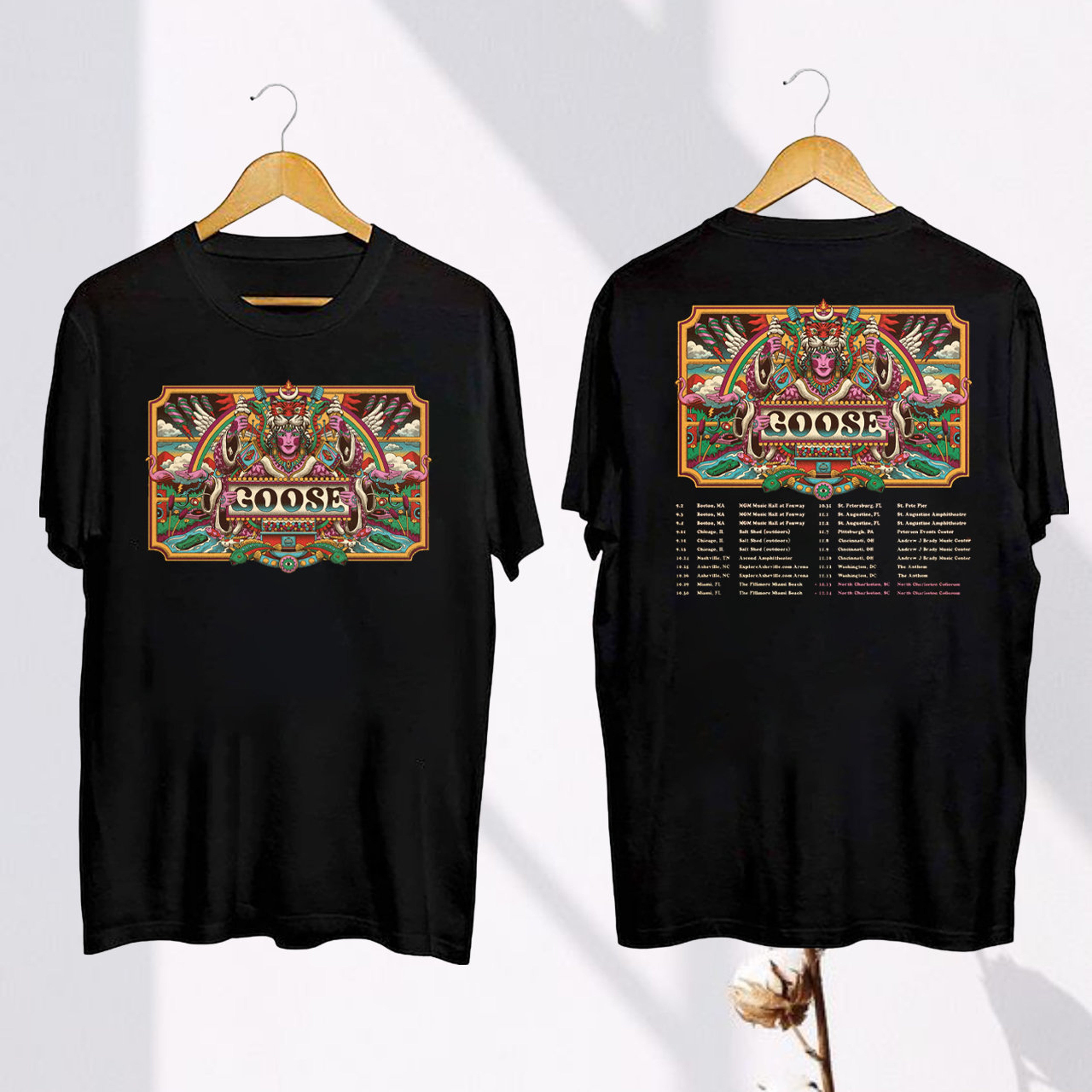 Goose The Band 2025 Fall Tour Shirt, Goose Band 2025 Concert Shirt, Goose Band Fan Gift Shirt