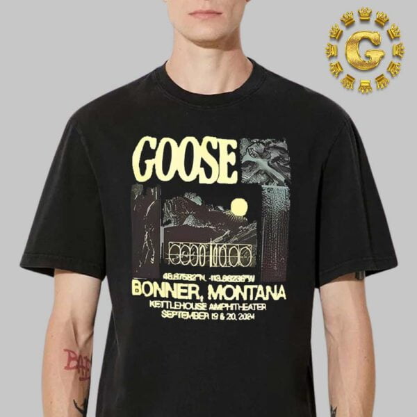 Goose The Band Event Tee At Kettlehouse Amphitheater In Bonner West