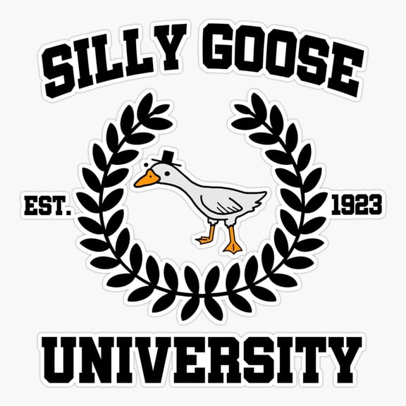 Goose University School Spirit Sticker