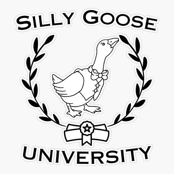 Goose University School Spirit Sticker