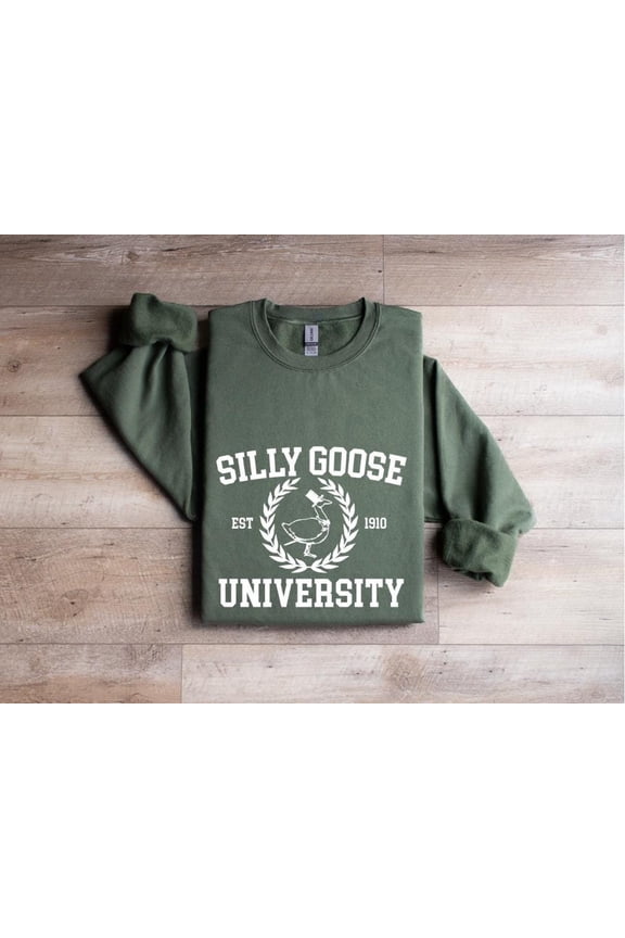 Goose University Sweatshirt, Unisex Goose University Shirt, Men'S Sweatshirt, Guys, Goose Shirt