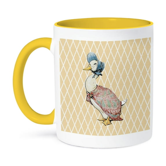 3dRose, Goose- Vintage Art- Animals, 11oz Two-Tone Yellow Mug