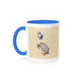 thumbnail image 1 of Goose- Vintage Art- Animals, 15oz Two-Tone Blue Mug, 1 of 7