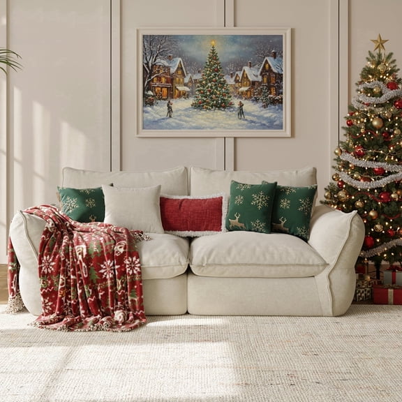 Goosea 81'' Oversized Down Blend Sofa, Cushions Filled with a Feather Blend , Modern Comfort Sofa for Living Room, Beige