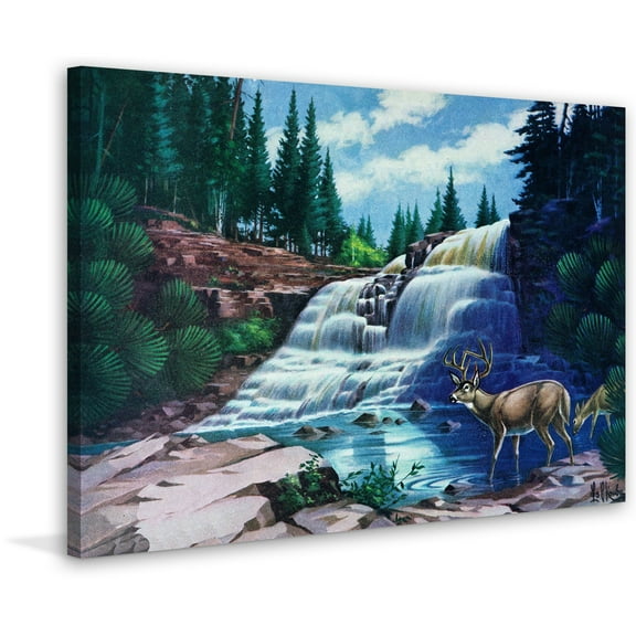 "Gooseberry Falls" Painting Print on Wrapped Canvas