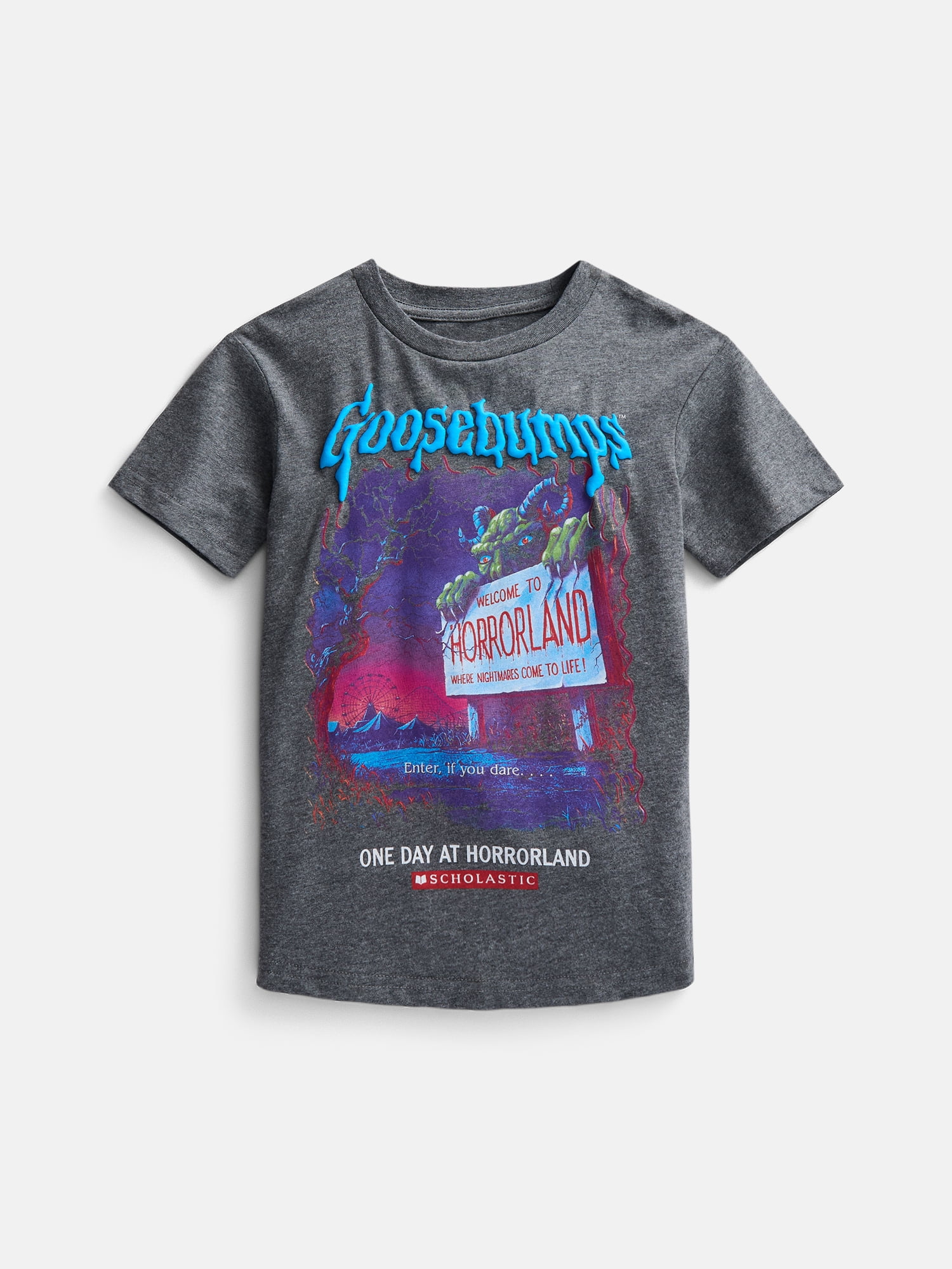 Goosebumps Boys Halloween Graphic Tee with Short Sleeves, Sizes 4-23