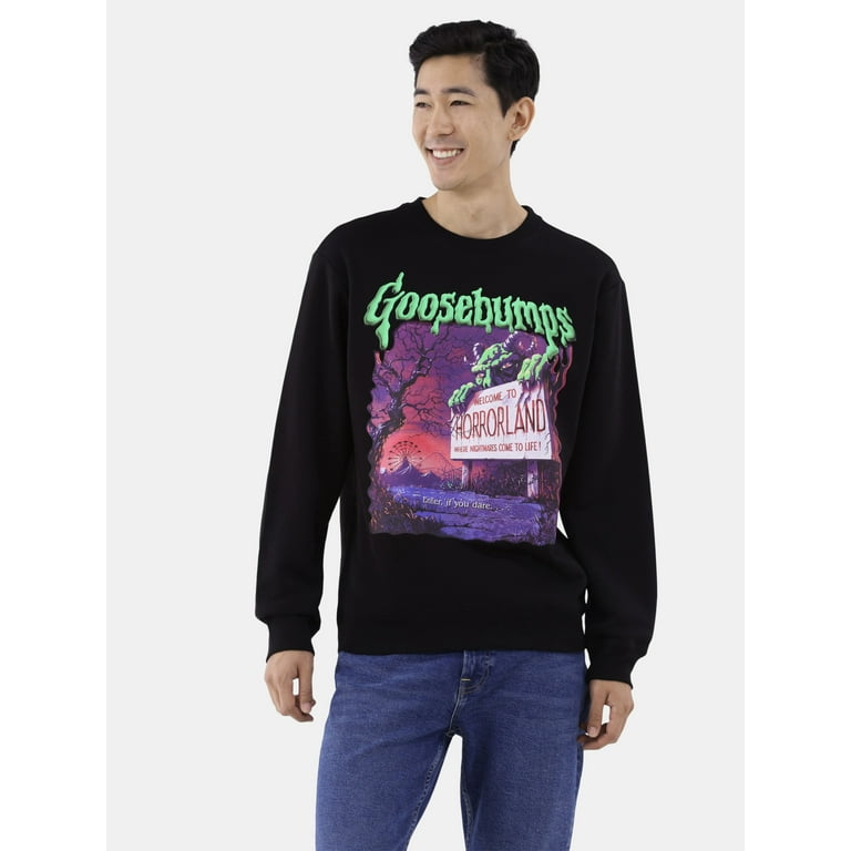Goosebumps Men s and Big Men s Graphic Crewneck Sweatshirt Sizes XS 3XL Walmart
