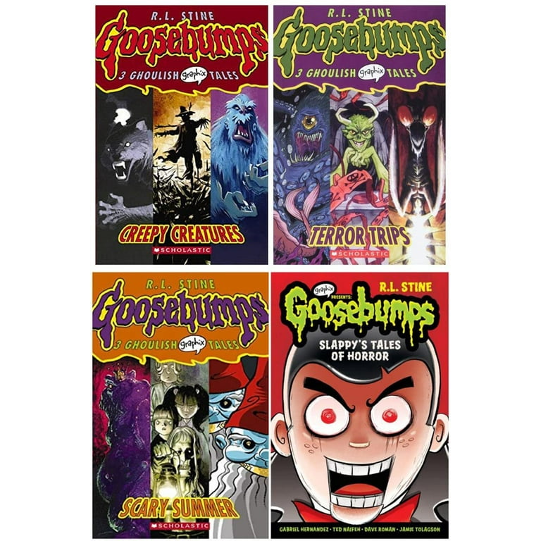 bumps 4Book Set ＃1st Goosebumps Graphic Novels 4 Books Set - Walmart.com