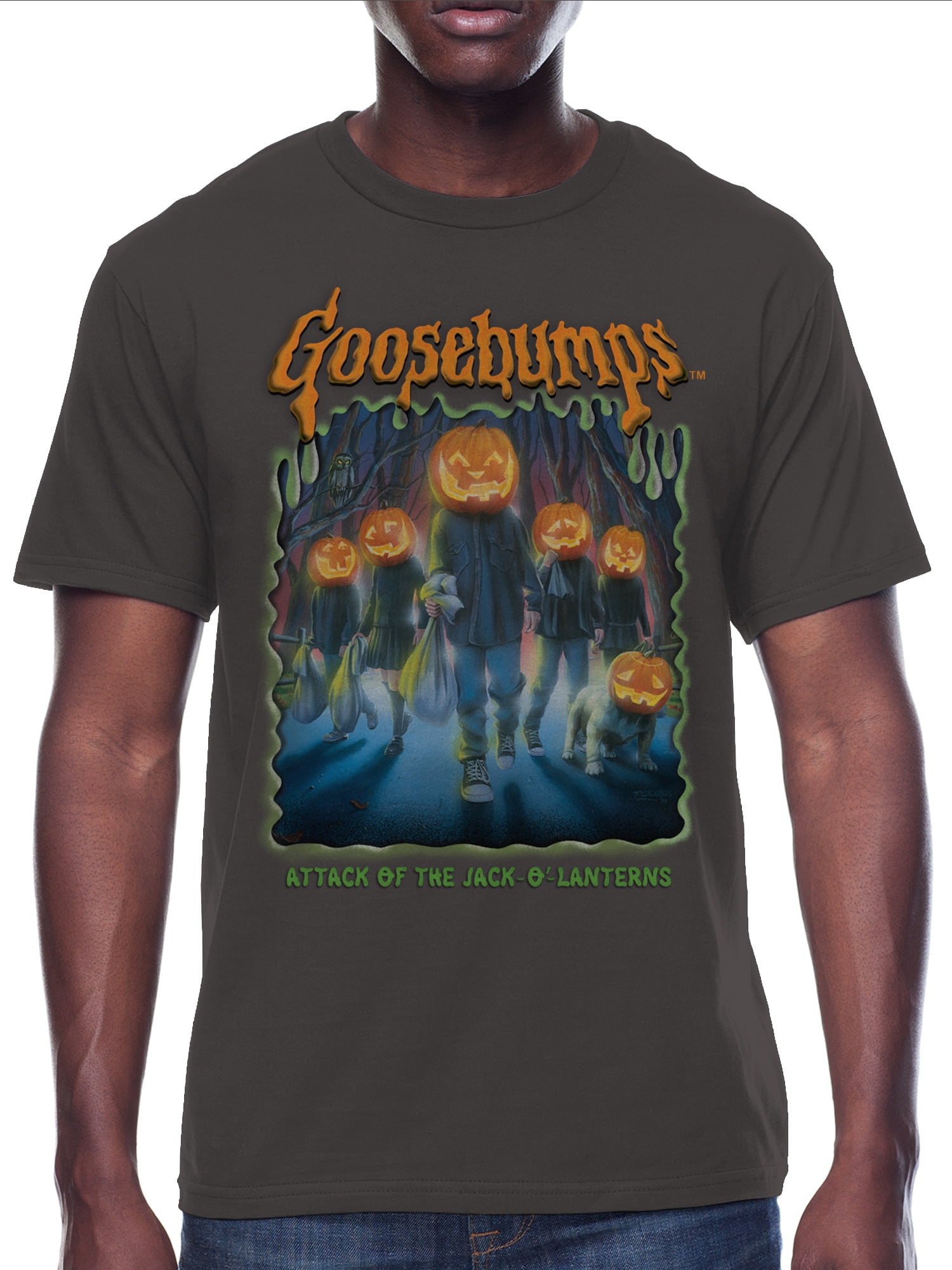 Goosebumps, Men's & Big Men's Halloween Graphic Tee, Sizes XS-3XL